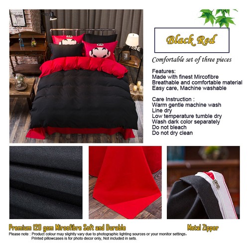 Reversible Soft 1000TC Duvet Doona Quilt Cover Set Single/Double/Queen/King Size - Picture 37 of 54