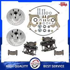 New For 1955 - 1957 Chevrolet Bel Air Del Ray 5 On 4-34 Front Disc Brake Kit New For 1955 - 1957 Chevrolet Bel Air Del Ray 5 On 4-34 Front Disc Brake Kit