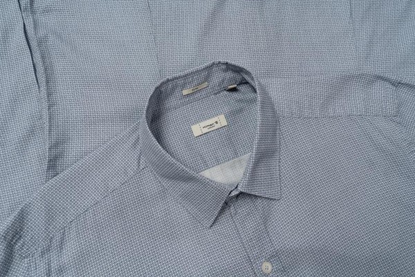 Men Himon Shirt Navy Cotton 40 /L / 48