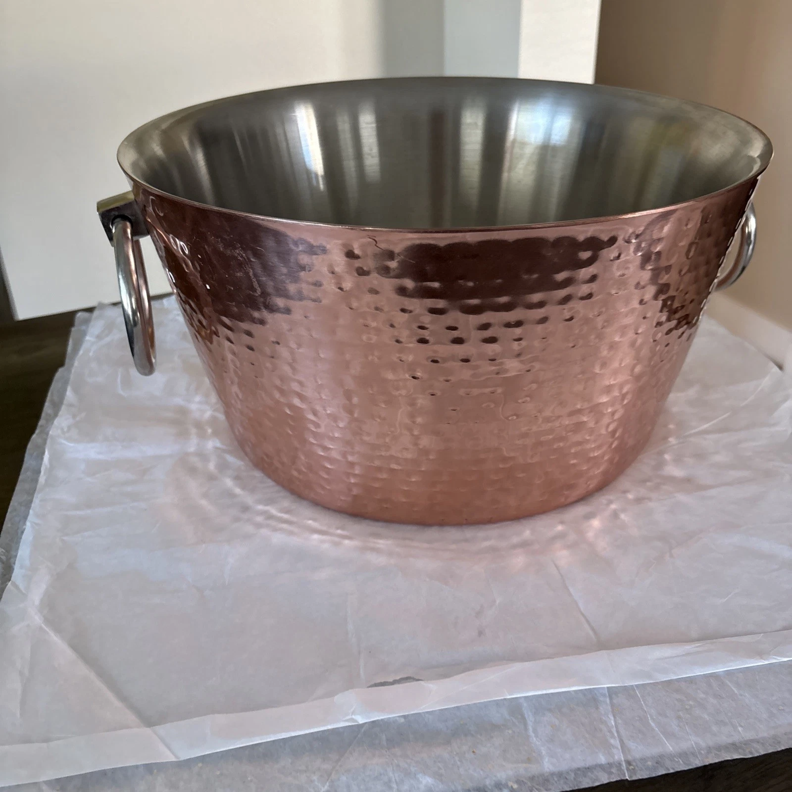 Ice Bucket Wine Cooler Rose Copper Large Ice Bucket Party Cooler