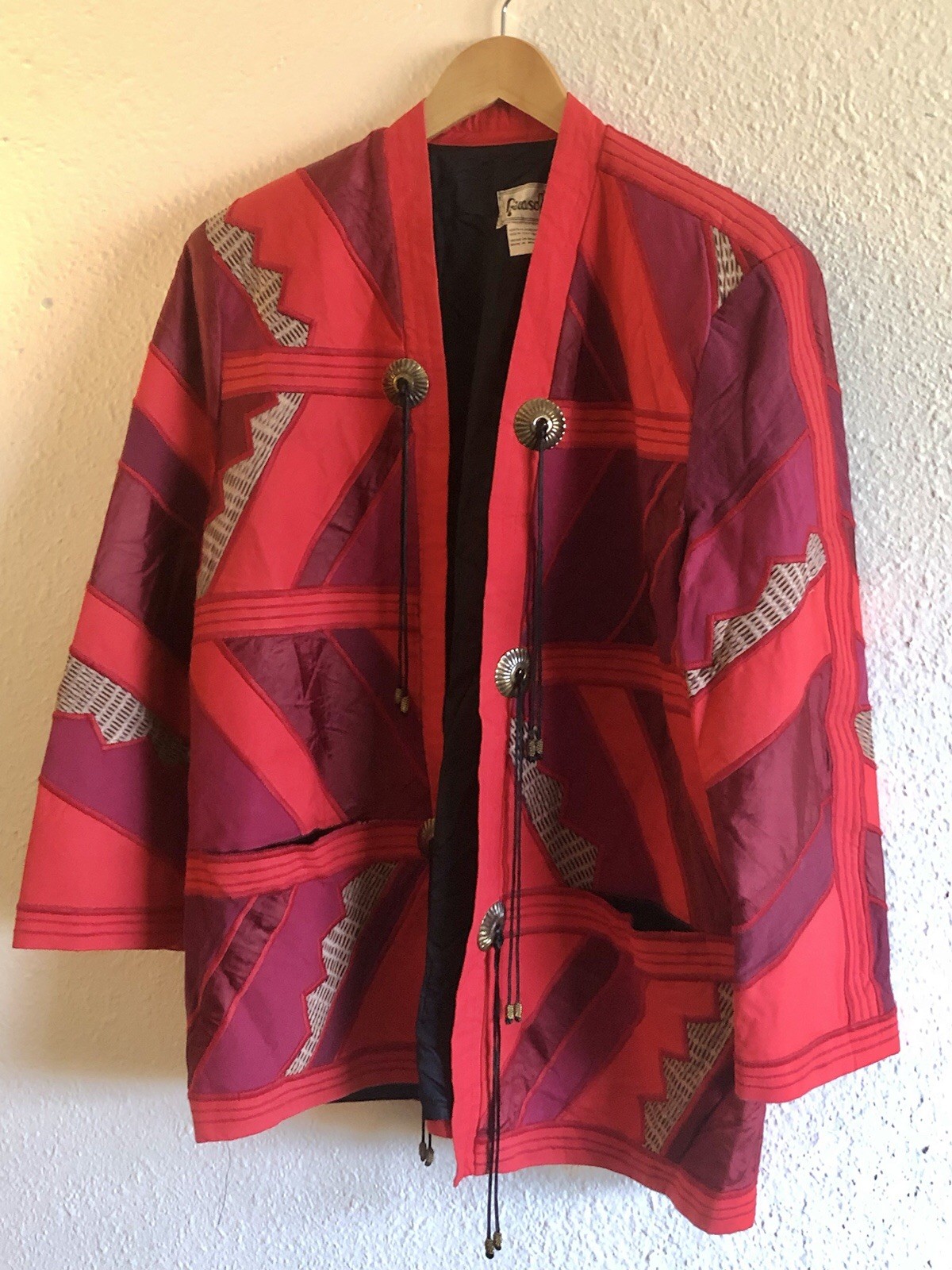 Handmade Native American design patchwork Jacket … - image 5