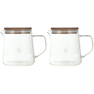 2 Count Kaffekochkanne Kleine Glaskanne Für Tee Kaffeekessel Klare
