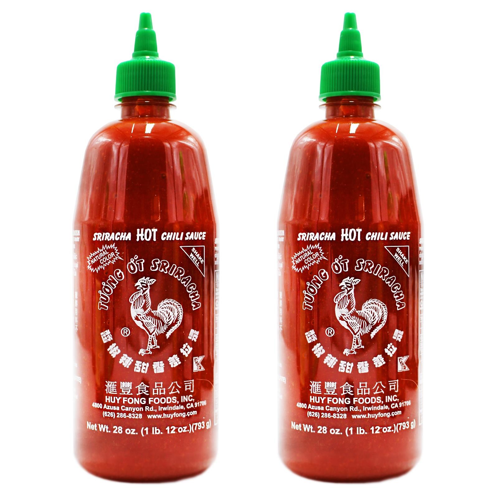 2x793g Huy Fong Foods Hot Sriracha Sauce USA Chili Sauce Chilli Sauce