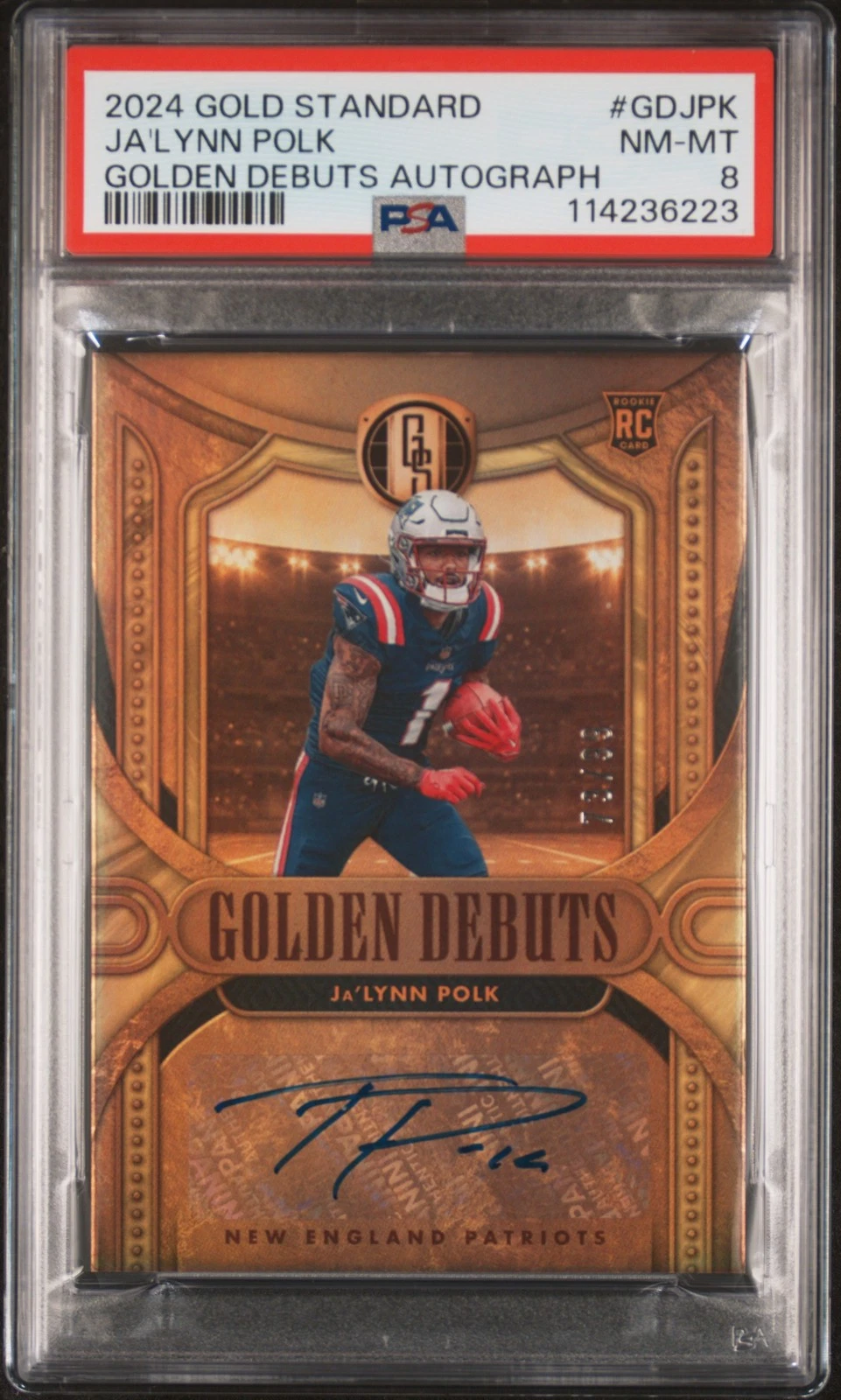Ja'Lynn Polk Panini Gold Standard Golden Debuts Autographs #GDJPK Base