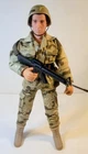 Gi Joe  12" Action Figure Us Army Desert  Storm Soldier With Helmet & Rifle.