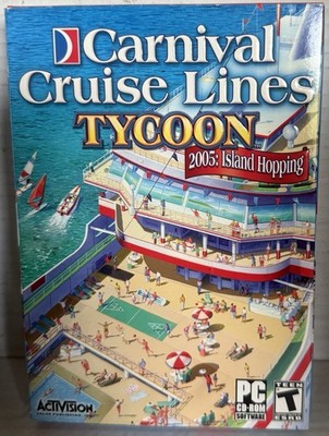 Carnival Cruise Lines Tycoon 2005: Island Hopping (PC, 2005) *Brand New* Sealed*