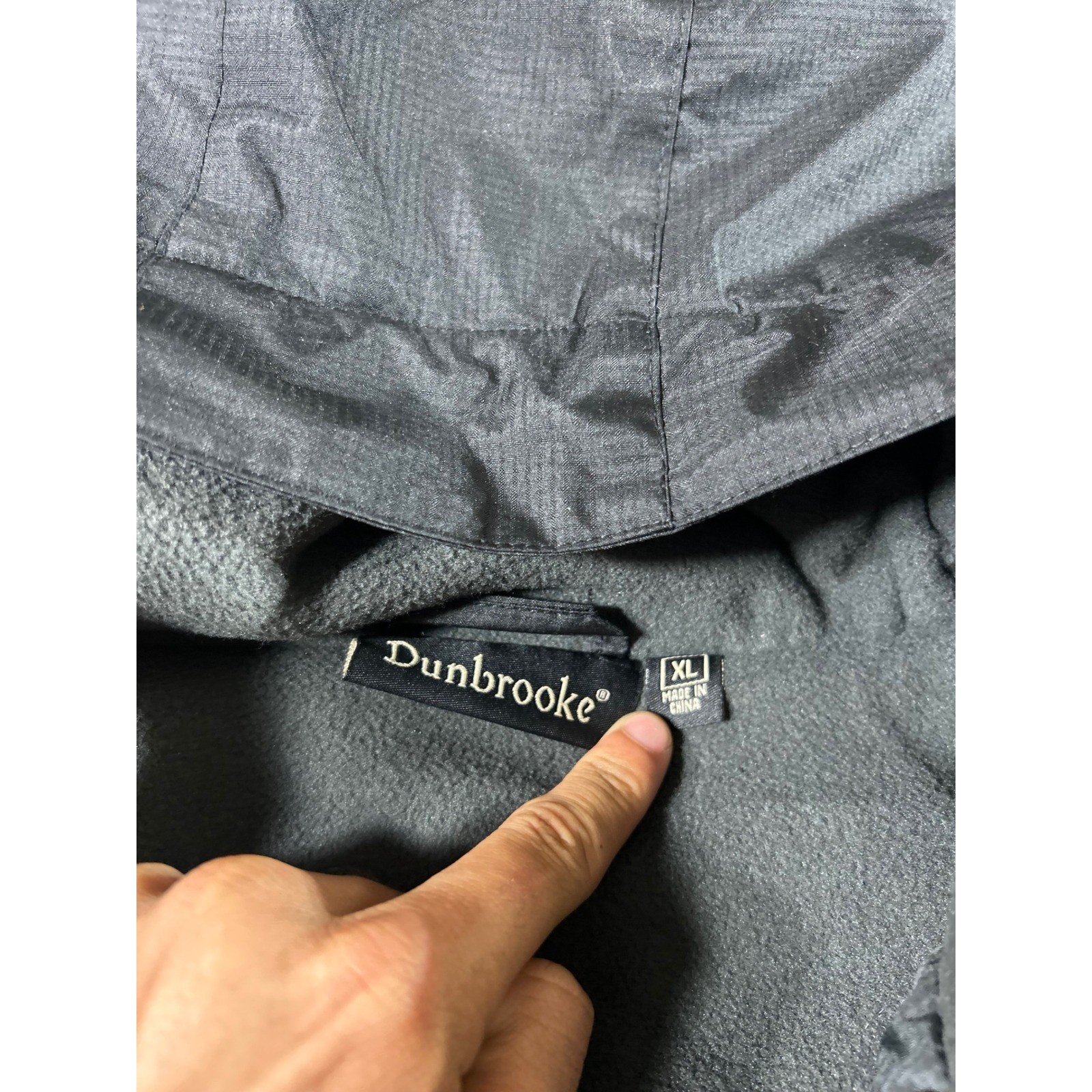 Dunbrooke Mens XL Black Hooded Fleece Lined Jacket PCA Coat NWT - second product detail image