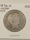 1896-S Better Date Barber Half Dollar, AG, Natural & Undamaged