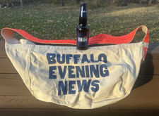 Buffalo Evening News Canvas Carrier Bag Newspaper Paper Boy Buffalo, New York