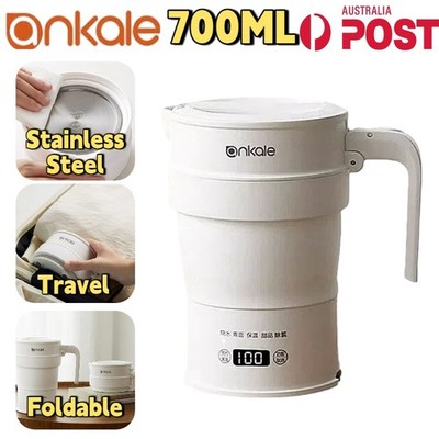 ANKALE Foldable Electric Kettle 316Stainless Steel Cooker Travel Water Boiler AU