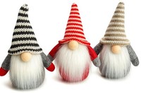 hausleben Winterwichtel Knud 3Er Set 10Cm Skandinavische Wichtel Weihnachtsdeko