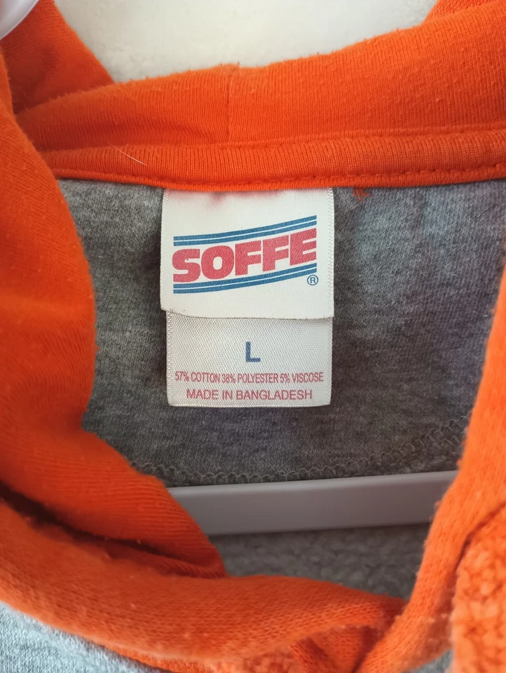 University of Florida Gators Hoodie Mens L Soffe Orange Grey - Image 4 of 4