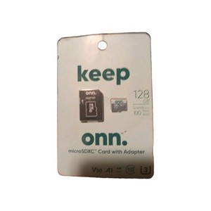 Keep Onn 128 GB SPEEDS UP TO 100 MB/S Microsdxc Sdxc Card With Adapter NEW IN 