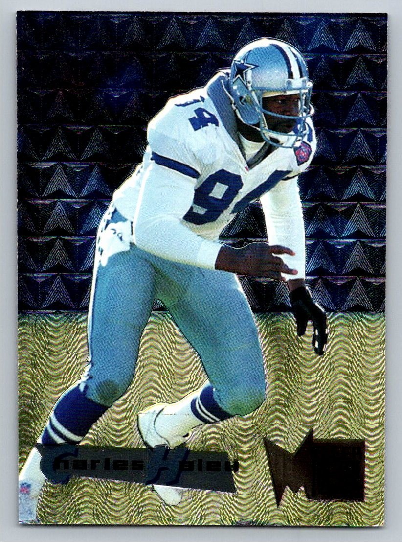 1995 Fleer Metal Charles Haley #49 Dallas Cowboys Football Card