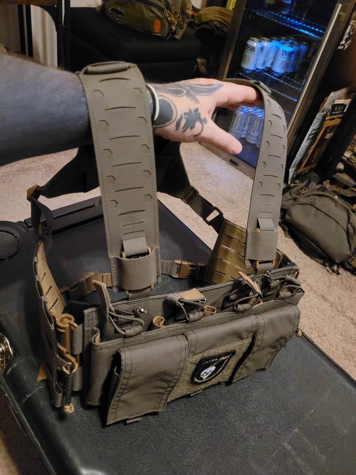 Velocity Systems & Shaw Concepts/Lunar Concepts Tubes Chest Rig - Ranger Green