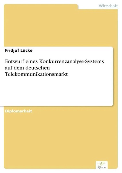 Entwurf Eines Konkurrenzanalyse-Systems Auf Dem Deutschen...-image