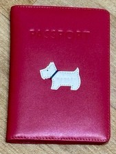 Radley Red Leather Passport / Card  Holder
