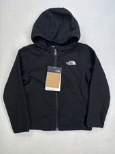 The North Face Little Kids  Glacier Full-Zip Fleece Hoodie Black Size 6 NWT