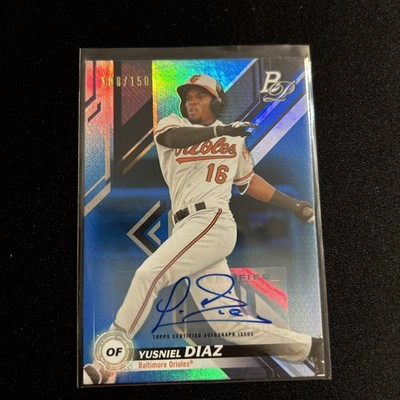 2019 Bowman Platinum Wal-Mart Top Prospects Yusniel Diaz #TOP-23 Blue Foil /150 