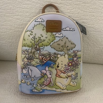 Disney Winnie the Pooh Loungefly Mini Backpack Hundred Acre Wood Floral NWT New