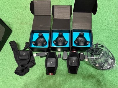 Used HTC Vive 3.0 Full body Tracking Black, 3-Pack Plus Dongles And Straps