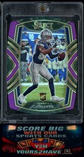 CeeDee Lamb Rookie Purple Prizm Die-Cut 2020 Panini Select Club Level #257