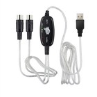 180x2 cm MIDI -Kabel zum USB -MIDI -Kabelmusik -Bearbeitung Kordtastaturadapter