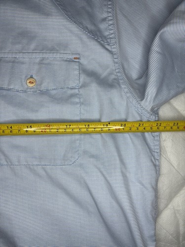 Orvis Trout Bum Button Down L/S Men’s Fishing Athletic Shirt Light Blue Medium - Picture 4 of 7