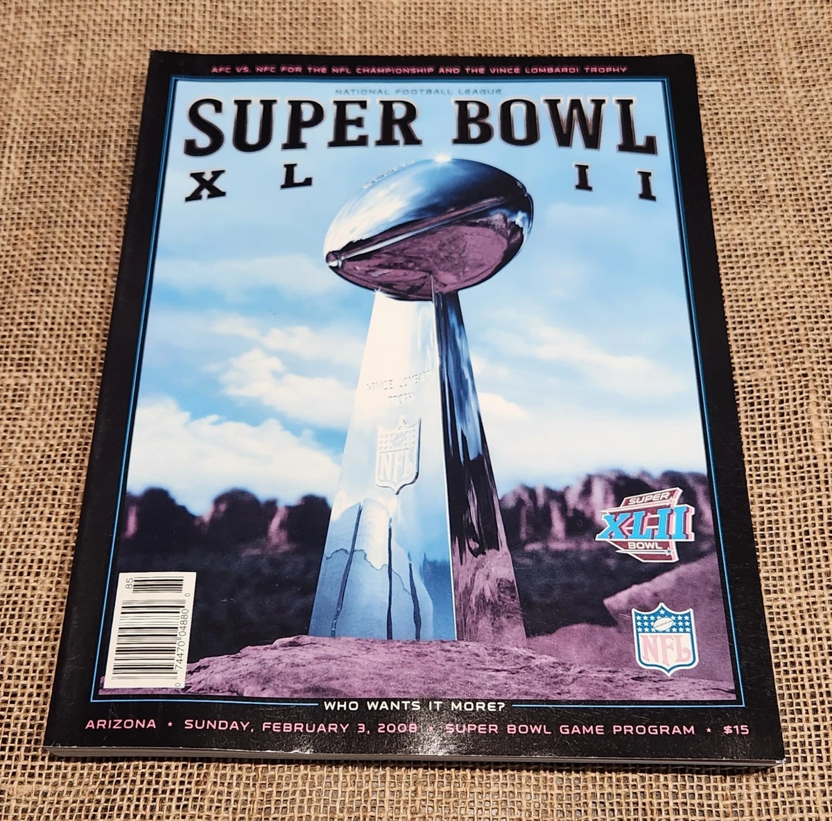 Super Bowl Xlii Program In Vintage Nfl Programs for sale | eBay