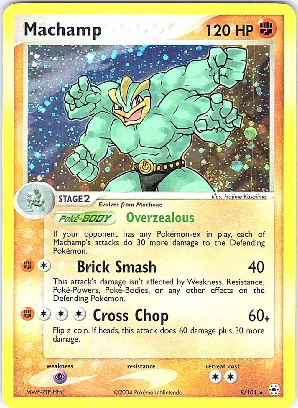 Machamp Holo Rare Hidden Legends 9/101 NM
