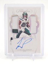 LA'MICAL PERINE 2020 FLAWLESS RPA ROOKIE DUAL PATCH SILVER /20 JETS Q5194