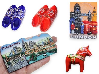 Northern Europe Landmark Magnet - Miniature Hand Made Painted Resin 3D Souvenirs