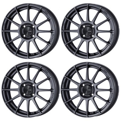 Genuine ENKEI Wheels PF03 15x5.0J +45 4x100 Gunmetallic [Set of 4]