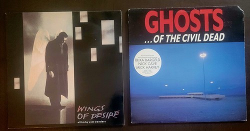 NICK CAVE 2 SOUNDTRACKS VINYL  LOT WINGS OF DESIRE & GHOSTS OF THE CIVIL DEAD