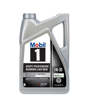 Mobil 1 Advanced Full Synthetic Motor Oil 5W-30, 5 Quart, Sludge Prevention