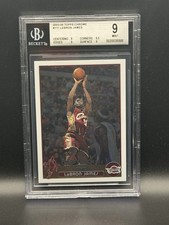 Lebron James 2003-04 Topps Chrome #111 Rookie Card BGS 9 Mint RC Cavaliers
