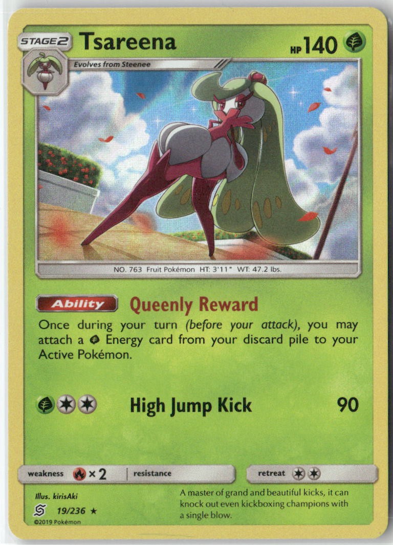 Tsareena 19/236 Holo Rare Unified Minds Pokemon Holo Near Mint
