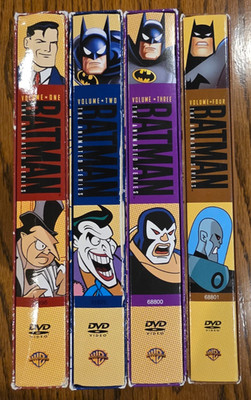 Batman The Animated Series Volume One, Two, Three, and Four DVD DC Comics 