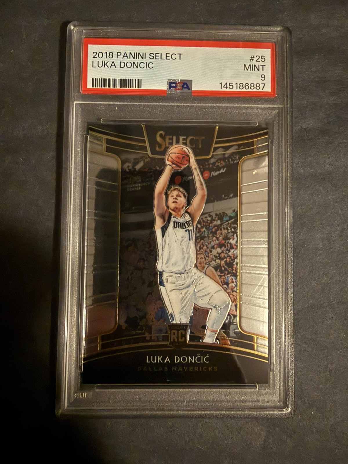 2018-19 Panini Select Luka Doncic Concourse Rookie RC #25 PSA 9 MINT Mavericks