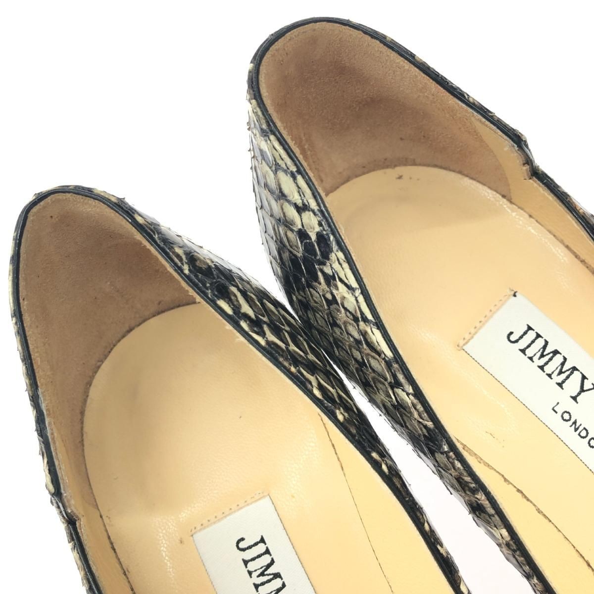 JIMMY CHOO Python Embossed Pumps EU35/US5 Brown W… - image 10
