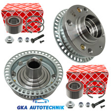 FEBI 2x RADLAGER SATZ + RADNABE VORNE FÜR SEAT AROSA 6H VW LUPO 6X POLO 6N1 6N2
