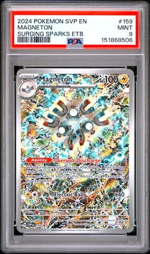 2024 POKEMON SVP EN-SV BLACK STAR PROMO #159 MAGNETON PSA 9