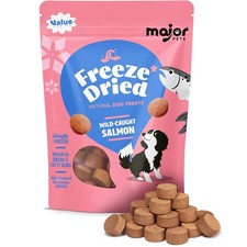 Freeze Dried Salmon Dog  Cat Treats - Wild Caught Alaskan Salmon -Single Pro...