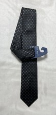 TED BAKER LONDON Men  s Silk Classic Geometric Tie In Black NEW