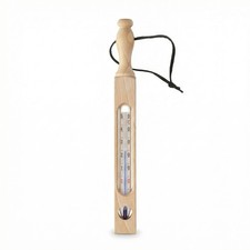 Klassisches Badethermometer 25cm Holz Thermometer Badezwinge Temperatur 0–50°C