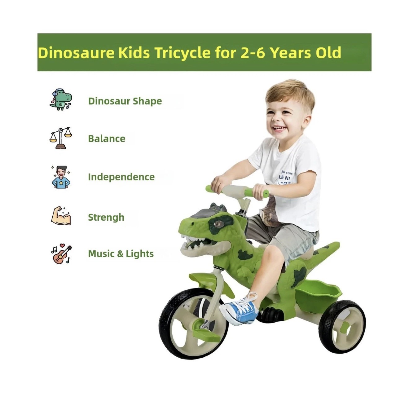 Dinosaur Kids Tricycle Rider Toddlers Kid Trike Bike Big Wheel BULK DEALS