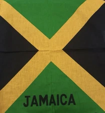 Jamaica Flag Bandana 22*22 inch| Jamaican Pride Scarf|Island Gift