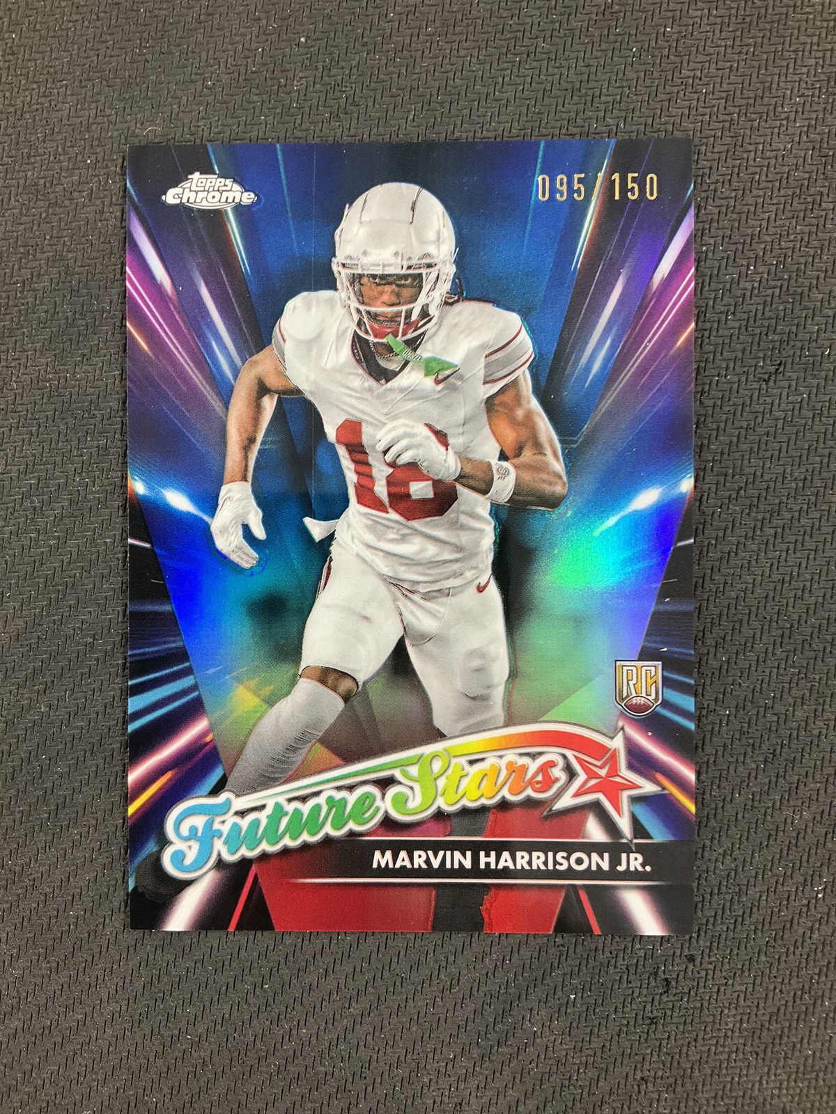 2024 Topps Chrome #FS-8 Marvin Harrison Jr. Future Stars Blue Refractor /150