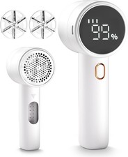 Fabric Shaver 3-Speed w/6 Blades  LED, Rechargeable Lint Remover Clothes