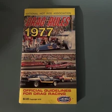 Drag Rules 1977 Official Guidelines National Hot Rod Association NHRA Booklet